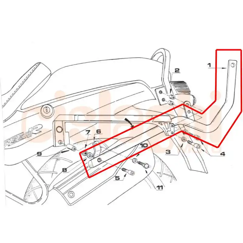 Attacco per bauletti Monokey/Monolock | BMW R Direttamente Dal Produttore