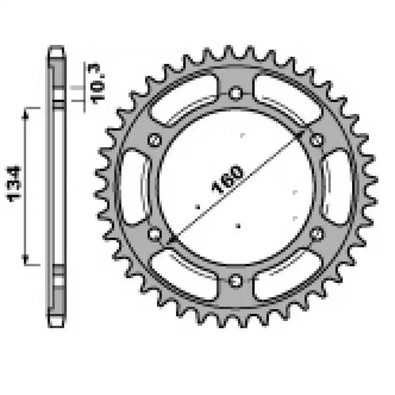 Corone honda cbr600f z46 ergal c.525 Super Prezzo