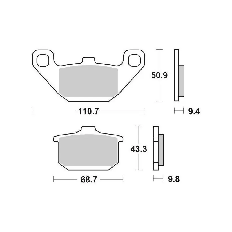 Più Venduto Pastiglia Freno Road HF | Ceramic Standard