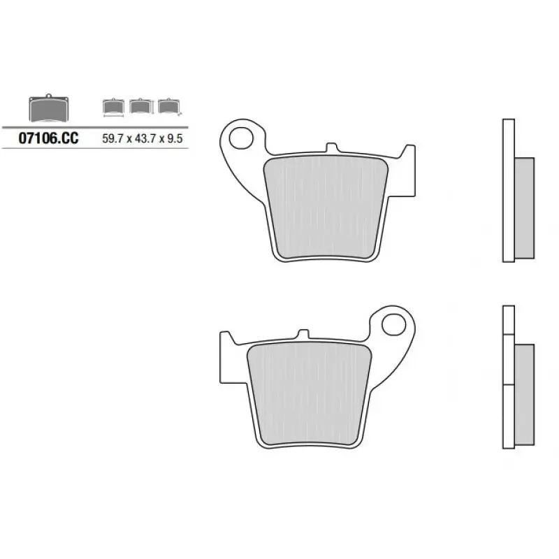 Pastiglia freno Scooter CC | Organica Carbon Ceramica Soddisfatti O Rimborsati