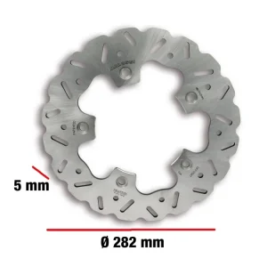 Non Perdere DISCO FRENO POSTERIORE WHOOP DISC ESTERNO 282-SPESSORE 5MM MALOSSI YAMAHA T MAX 530 IE 4T LC 2012-2014 (J409E)-