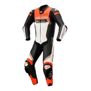 TUTA PELLE INTERA MISSILE IGNITION V2 ALPINESTARS NERO / BIANCO / ROSSO-46 - Esaurito Occasione Imperdibile