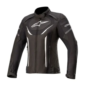 GIACCA STELLA T-JAWS V3 IMPERMEABILE ALPINESTARS NERO / BIANCO DONNA-XS  - Esaurito Occasione Imperdibile