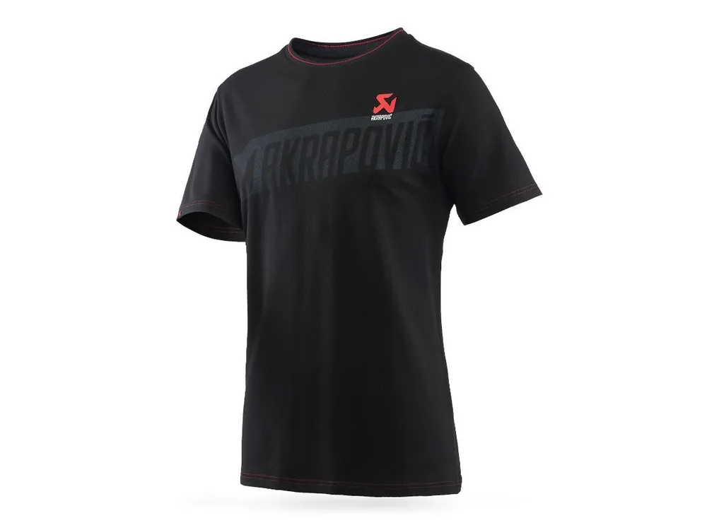 Offerta Lampo T-SHIRT UOMO NERA UFFICIALE AKRAPOVIC LINEA CORPO-XS - Pronta consegna