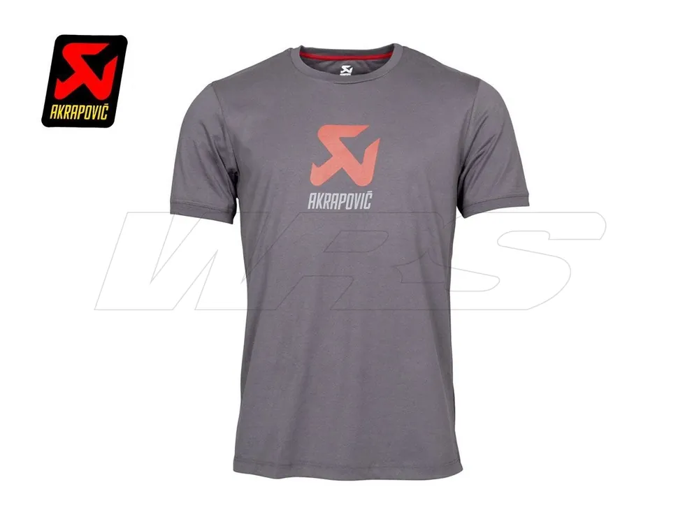 Offerta Lampo T-SHIRT UOMO GRIGIA UFFICIALE AKRAPOVIC-S - Pronta consegna