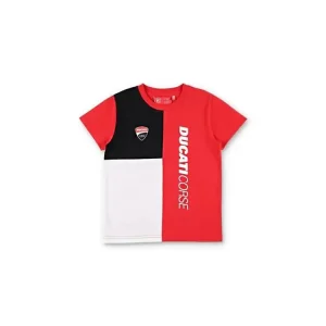 2536009 T-SHIRT BAMBINO UFFICIALE DUCATI CORSE COLOR BLOCK-2/4    - Ordinabile Offerta Limitata