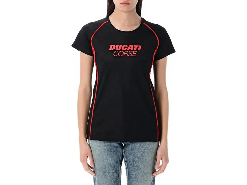 Compra Adesso 2536007 T-SHIRT DONNA UFFICIALE DUCATI CORSE TESSUTO TECNICO-XS - Ordinabile