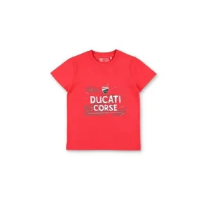 2536010 T-SHIRT BAMBINO UFFICIALE DUCATI CORSE CARTOON LOGO-2/4    - Ordinabile Occasione Imperdibile