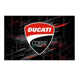 Direttamente Dal Produttore 2556002 BANDIERA UFFICIALE DUCATI CORSE SCUDETTO-