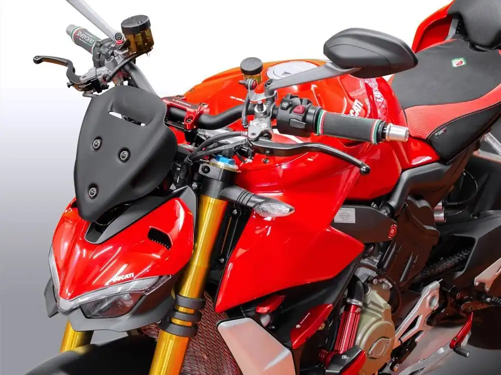 Ultime Pezzi CUPOLINO SPORT NERO OPACO WRS DUCATI STREETFIGHTER V4 / S 2020-2024-