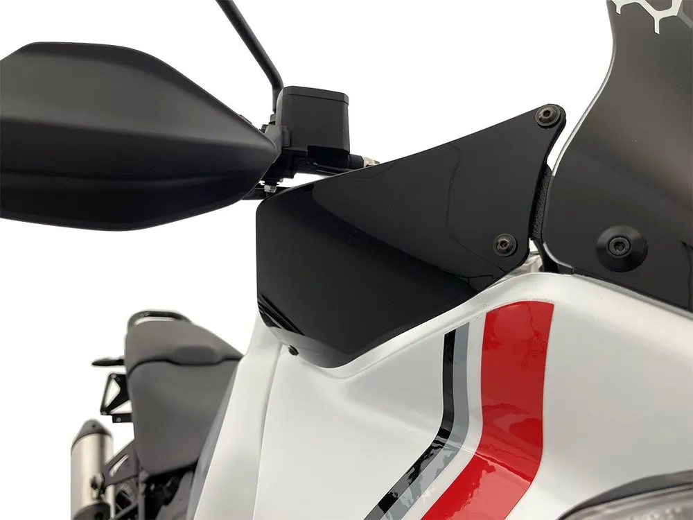 COPPIA DEFLETTORI ARIA LATERALI WRS NERO LUCIDO DUCATI DESERT X / RALLY / DISCOVERY 2022-2025- Prezzo Ridotto