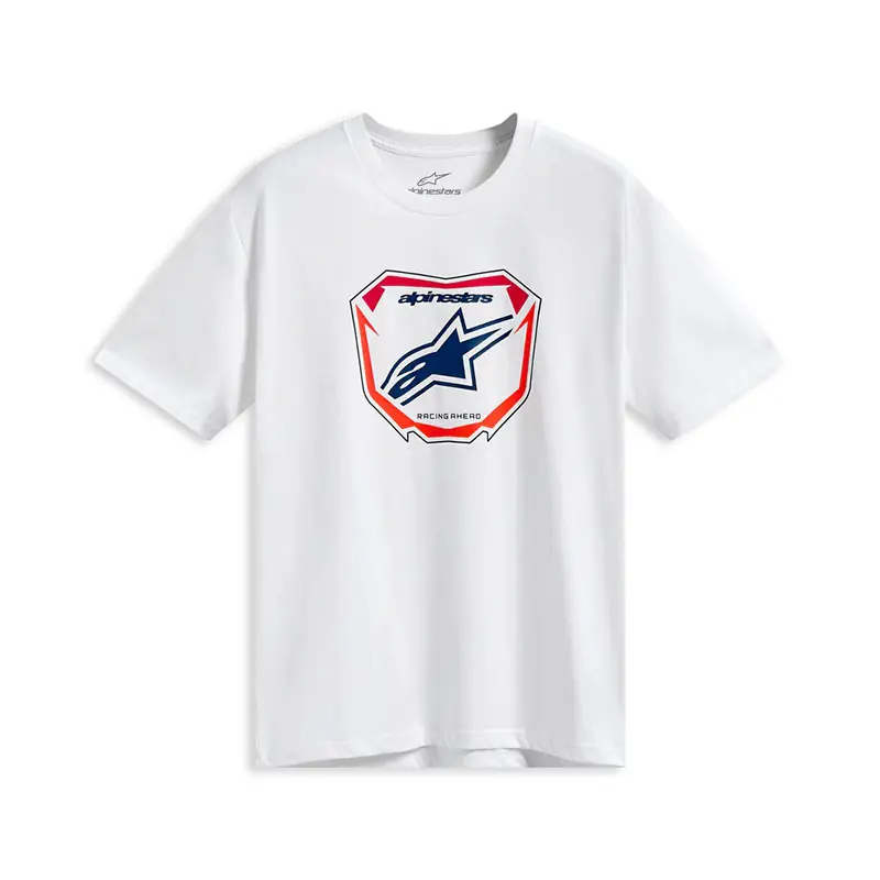 T Shirt Alpinestars Plate CSF SS bianco-L Sconto