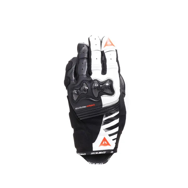 Di Tendenza Guanti Donna Dainese Reacto Carbon Short WMN bianco-S