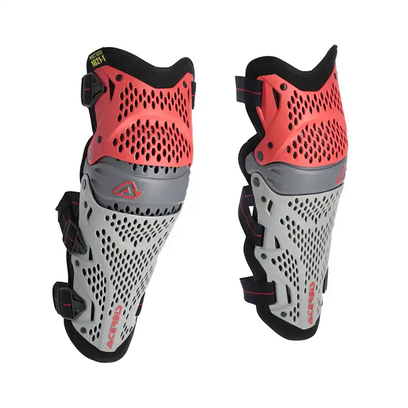 Più Venduto Ginocchiere Acerbis Impact Pro rosso grigio-