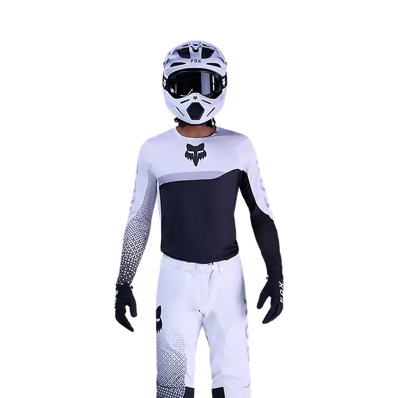 Completo Fox Flexair Fracture bianco nero-S-30 Compra Adesso