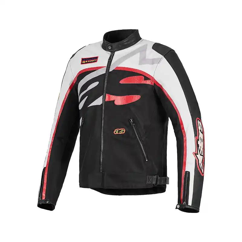 Giacca Alpinestars Axton bianco rosso-S Reso Gratuito