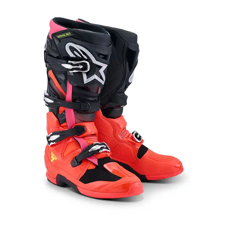 Stivali Alpinestars Tech 7 25 nero rosso fluo-7 Professionale