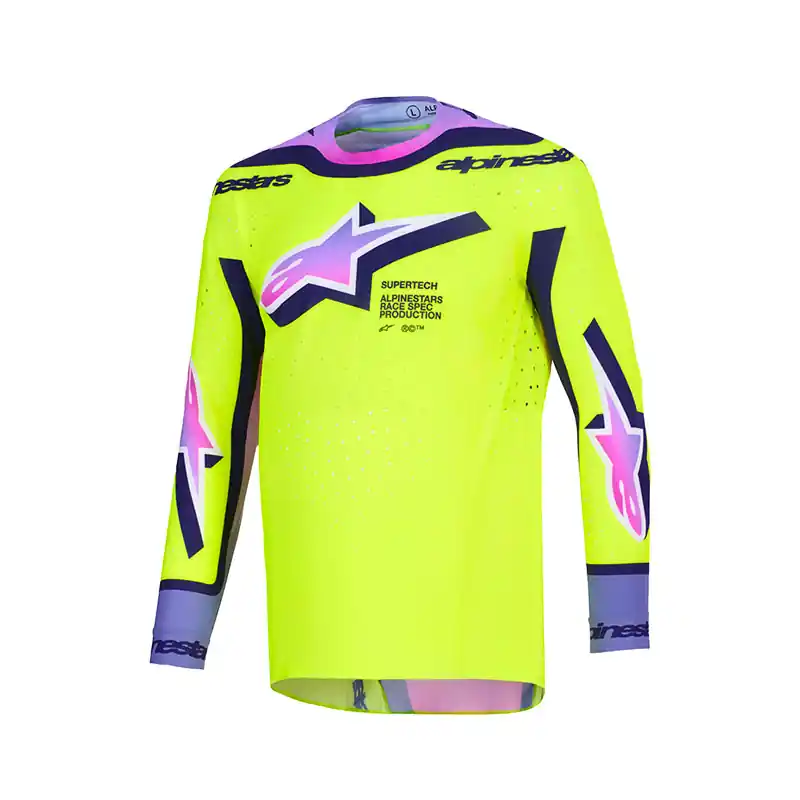 Maglia Alpinestars Supertech Vista 2026 giallo viola-S Prezzo Scontato