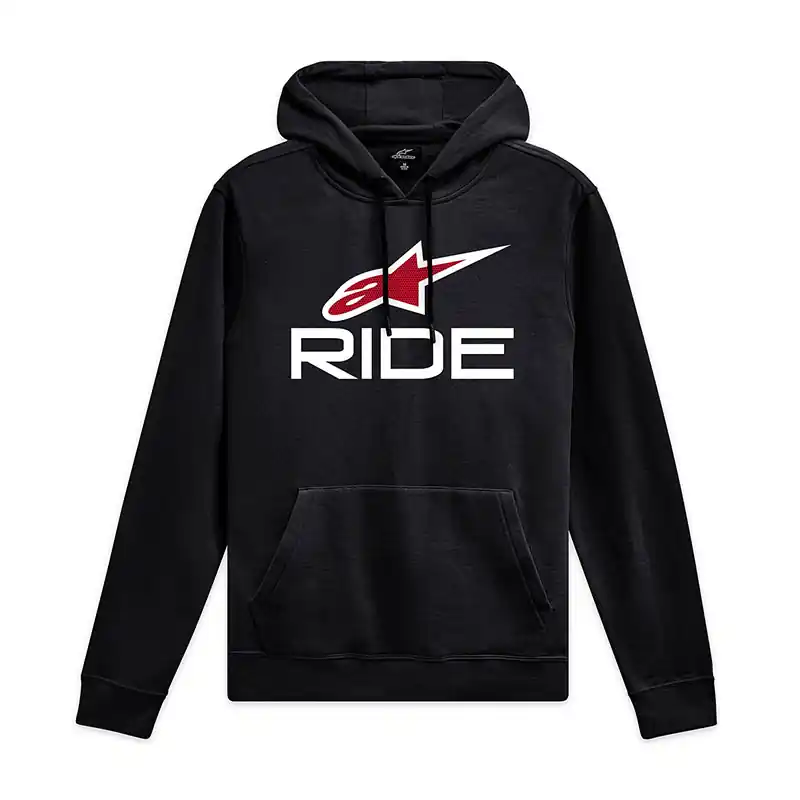 Offerta Del Giorno Felpa Alpinestars Ride V3 nero bianco rosso-S