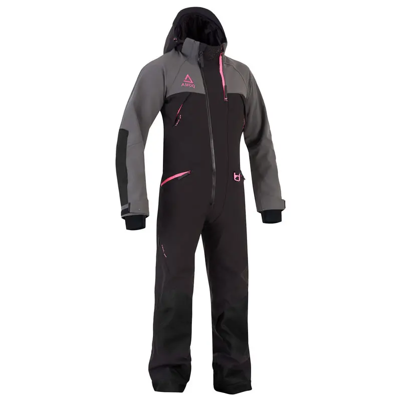 Tuta Intera Amoq Flex nero grigio rosa-XS Must-Have