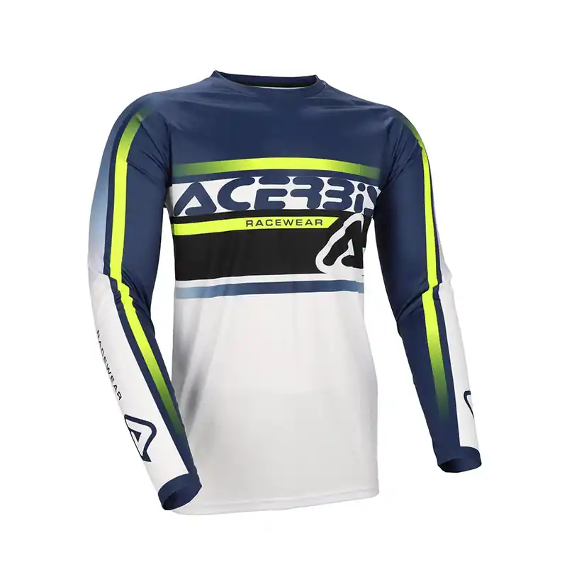 Professionale Maglia Acerbis Mx Linear Lugo blu giallo-S