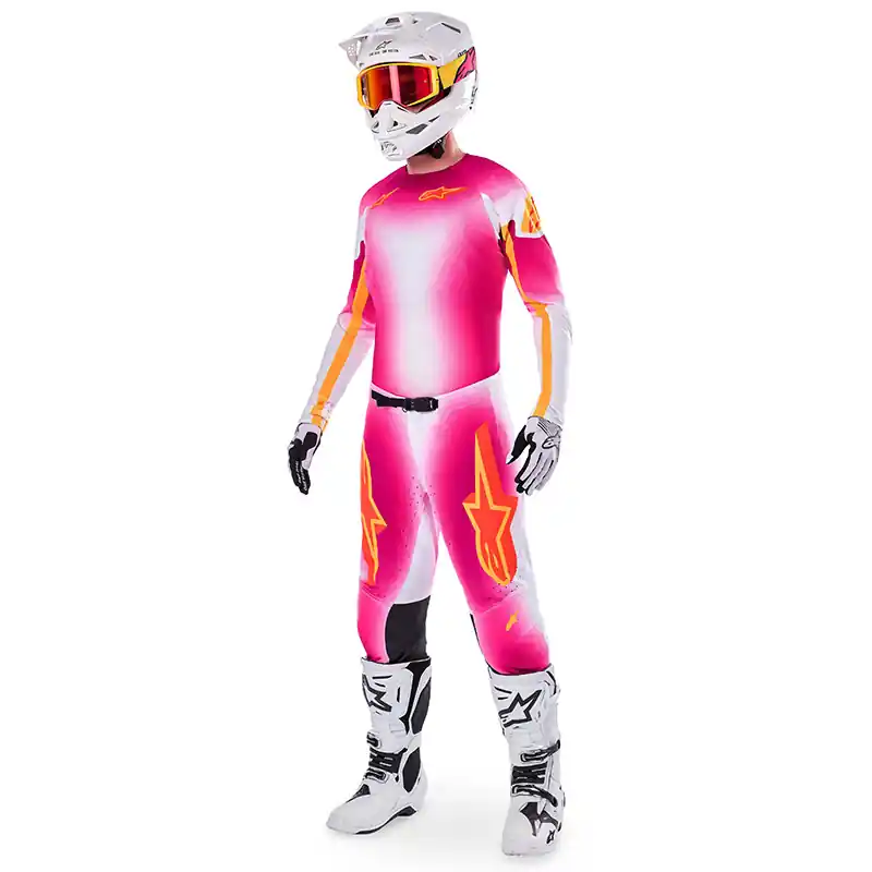Completo Alpinestars Supertech SX Mig AFD rosa-S-32 Nuovo Arrivo