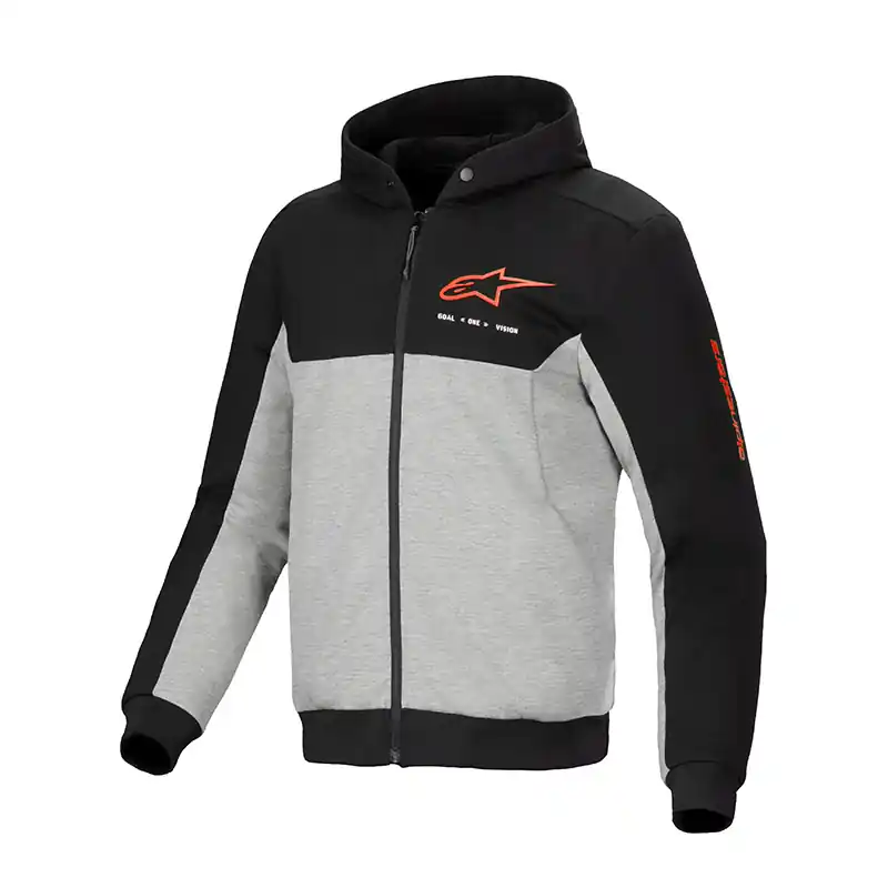 Bestseller Felpa Alpinestars Chrome V2 Sport nero rosso fluo-S