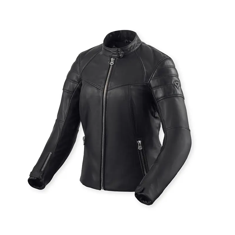 Giacca Pelle Donna Rev'it London nero-EU-34 Popolare