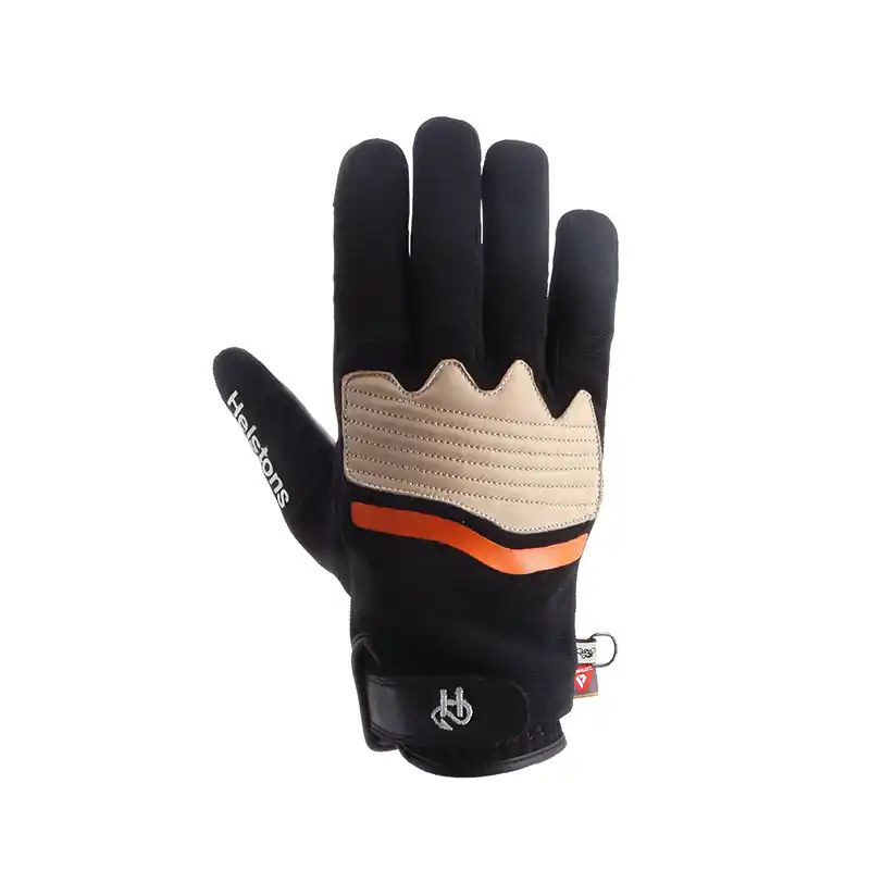Quantità Limitata Guanti Helstons Jazz Hiver nero arancio beige-8