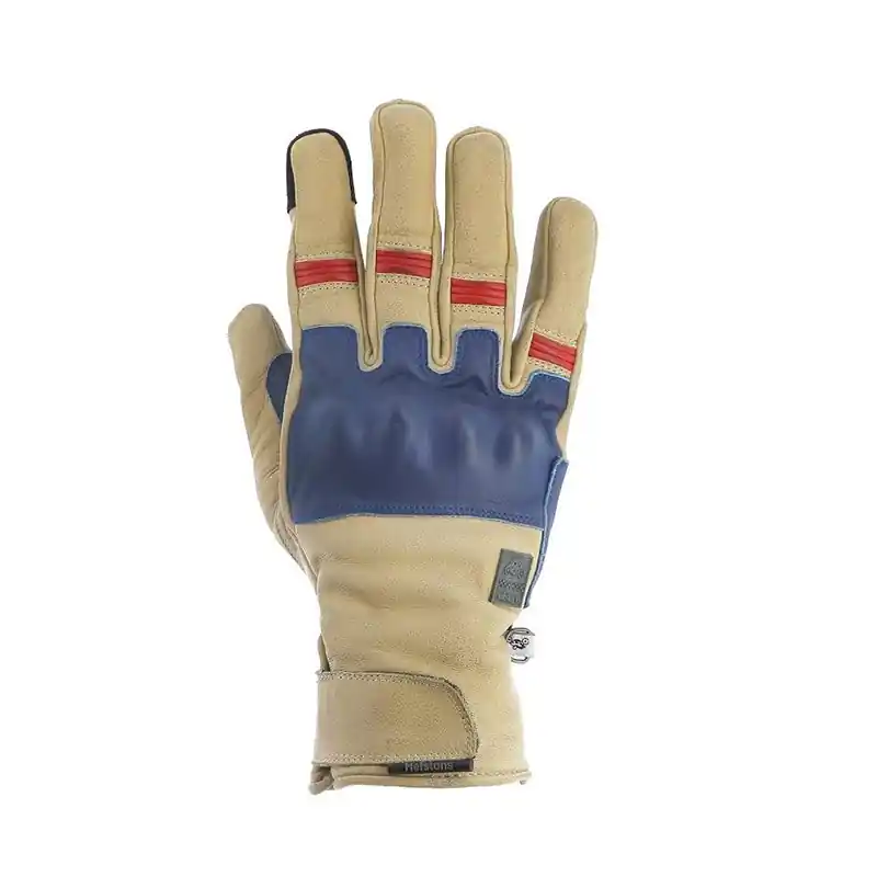 Promozione Guanti Helstons Wislay Hiver beige blu rosso-12