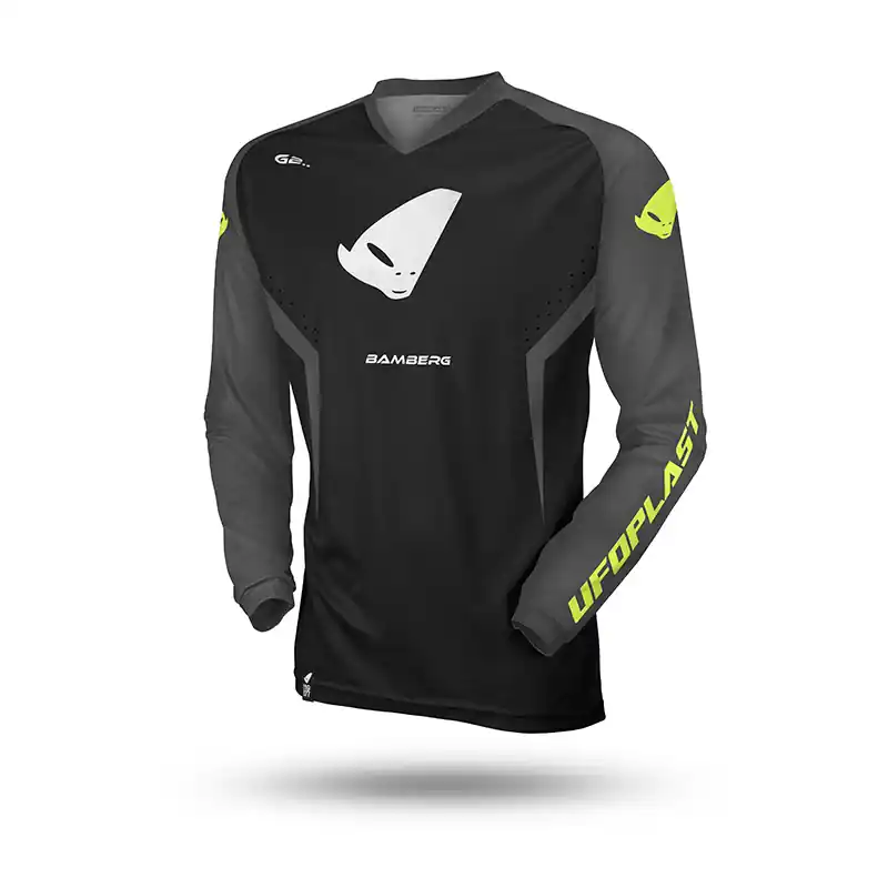 Maglia Ufo Bamberg grigio nero giallo-S Saldi