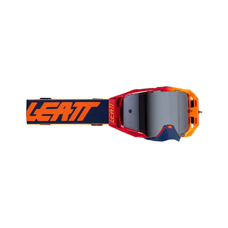 Vendita Finale Maschera Leatt Velocity 6.5 Cryztal Iriz Flame platino-