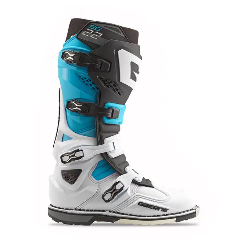 Stivali Gaerne SG22 bianco azzurro-42 Offerta Speciale