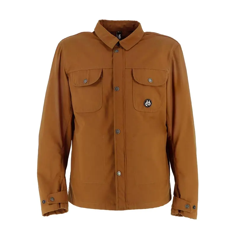 Compra Adesso Giacca Helstons Detroit Toile Canvas kraft-S