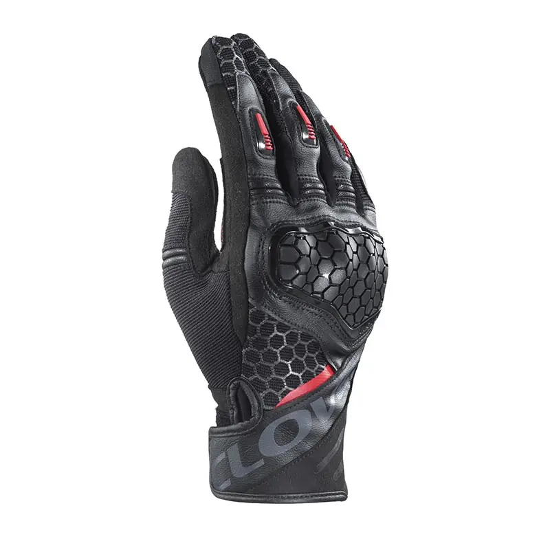 Guanti Clover Predator-2 nero rosso-S Ultime Pezzi
