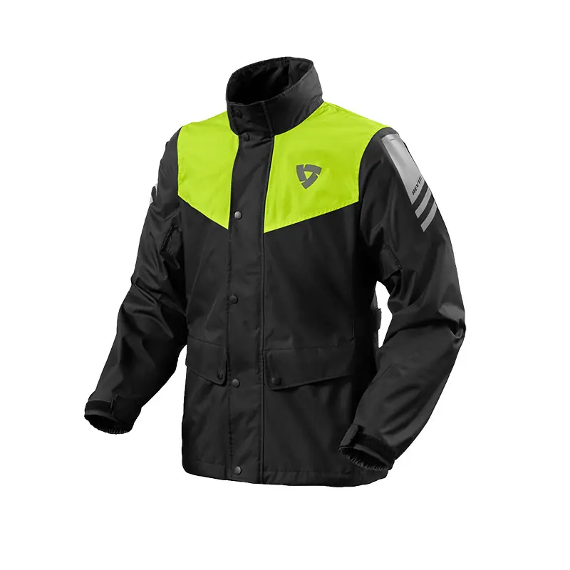 Nuova Collezione Giacca Antiacqua Rev'It Nitric 4 H2O nero giallo-XS