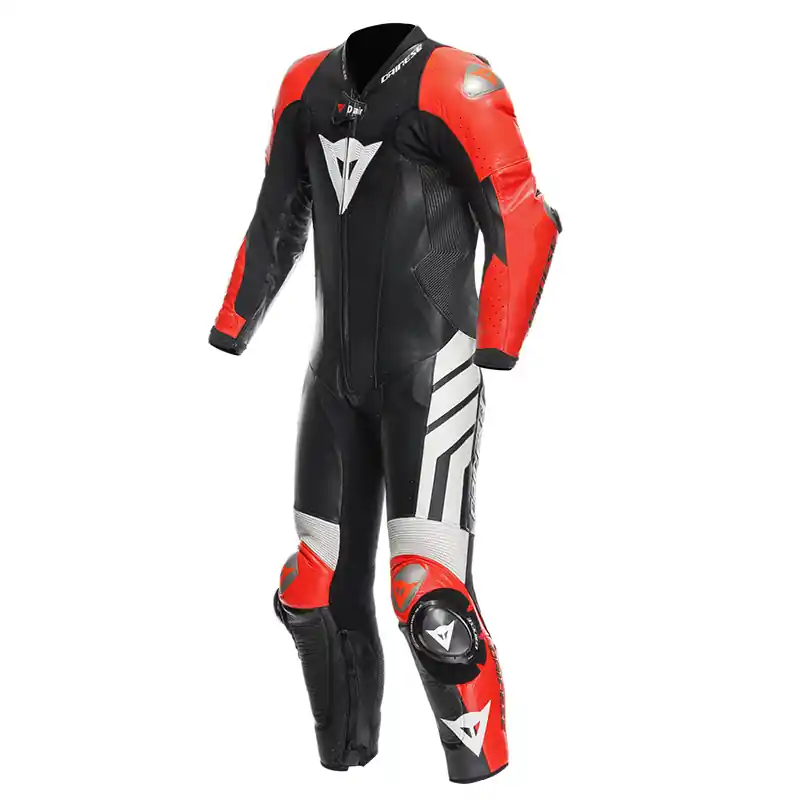 Tuta Dainese Mugello 3 Perforated D-Air rosso fluo-44 Compra Adesso