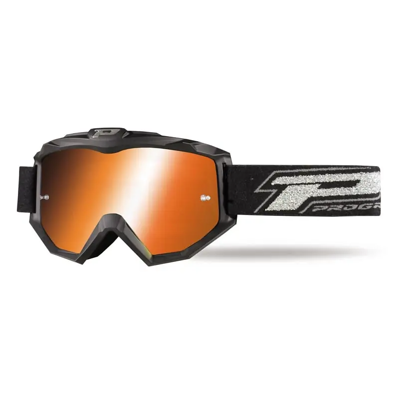 Ordina Subito Maschera Progrip 3204 nero opaco arancio-
