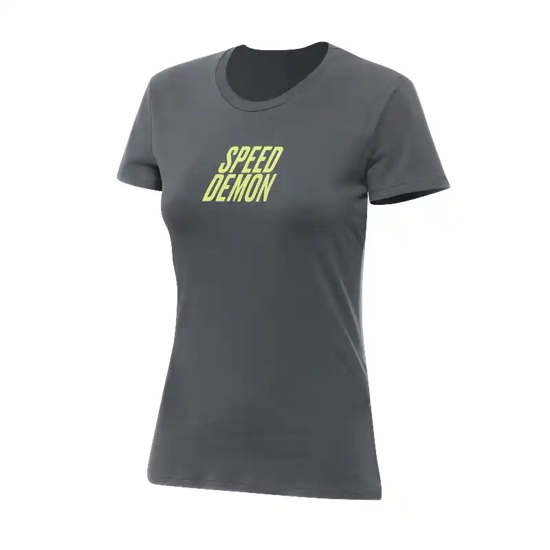 Più Venduto T-Shirt Donna Dainese Speed Demon Veloce grigio-S