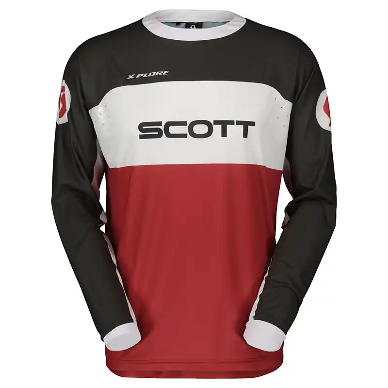 Prezzo Di Fabbrica Maglia Scott X-Plore Swap rosso nero-M