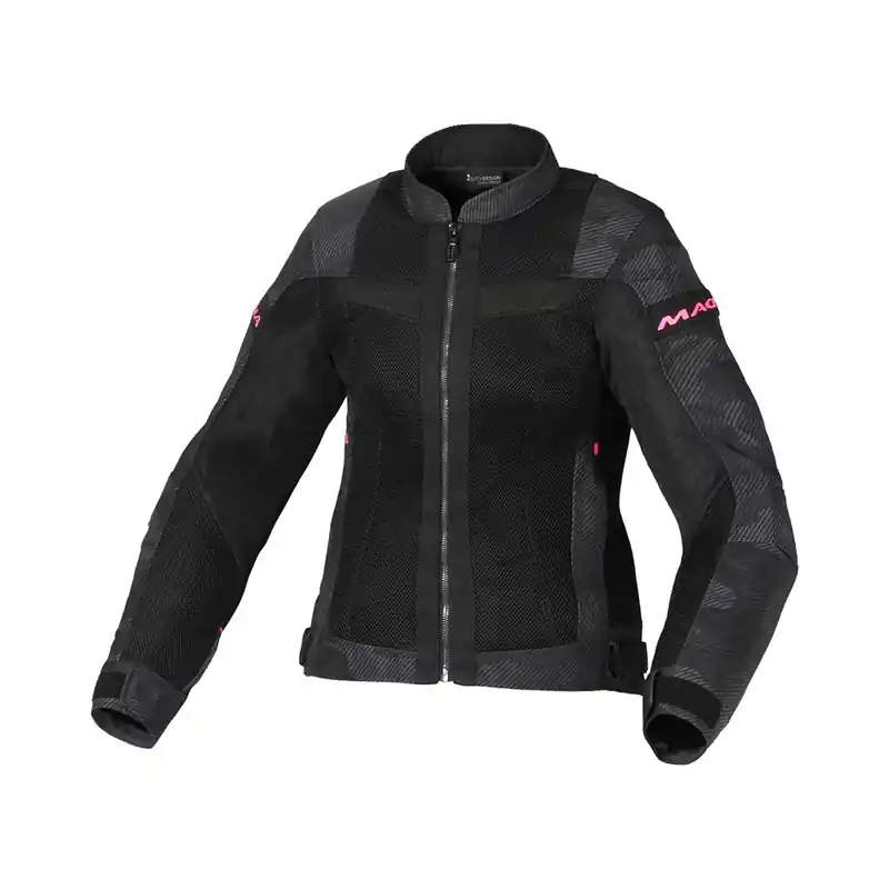 Giacca Donna Macna Velotura nero grigio camo-XS Consegna Rapida