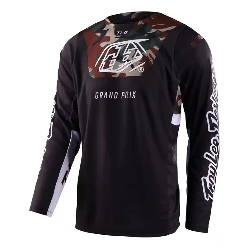 Maglia Troy Lee Designs Gp Pro Blends Camo verde-S Pagamento Sicuro