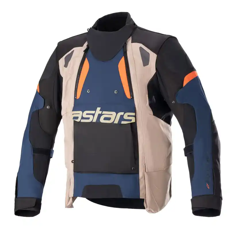 Offerta Giacca Alpinestars Harok Drystar blu khaki arancio-S