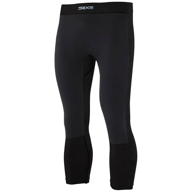 Affare Pantaloni SIX2 PNX WB Merinos wool nero-S/M