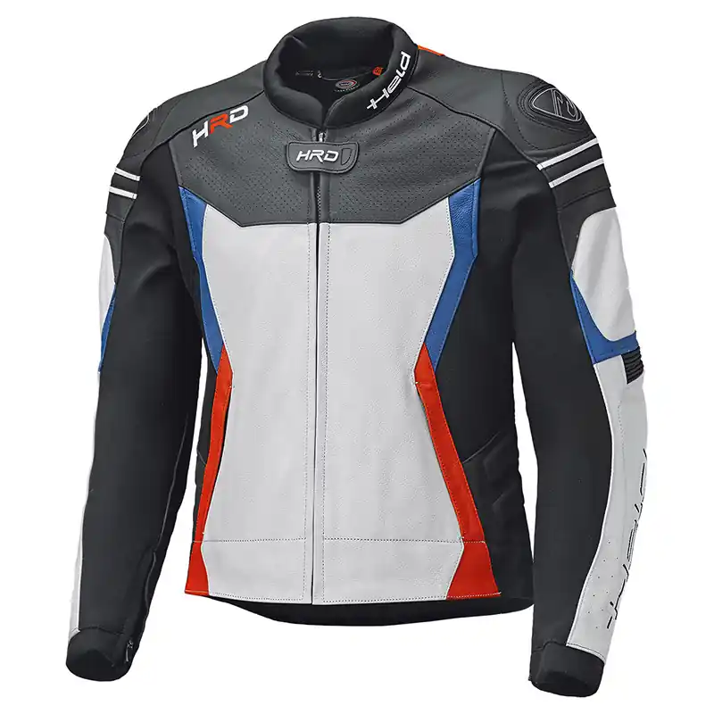 Economico Giacca Pelle Held Street 3.0 bianco rosso blu-52