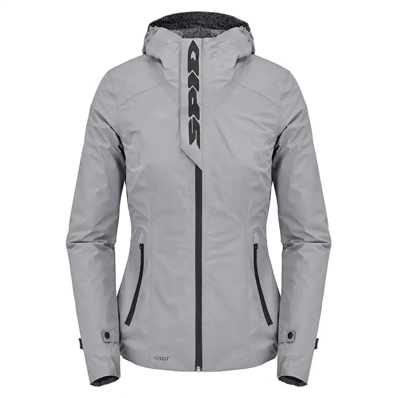 Più Venduto Giacca Donna Spidi Rain Hoodie grigio-XS