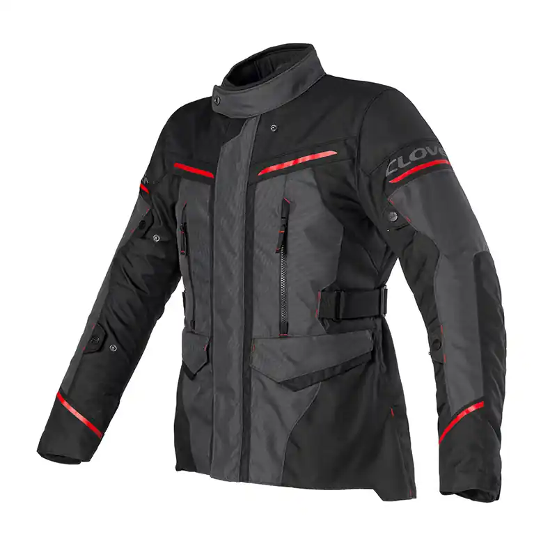 Giacca Donna Clover Storm 4 WP grigio scuro rosso-XS Compra Online