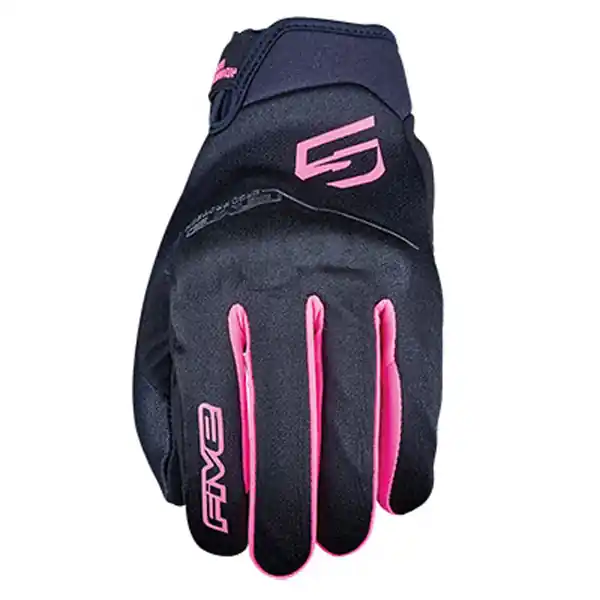 Bestseller Guanti Donna Five Globe Evo nero rosa fluo-S