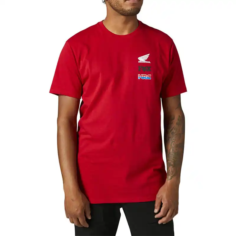Super Prezzo Fox Honda Wing SS Premium Tee flame rosso-M