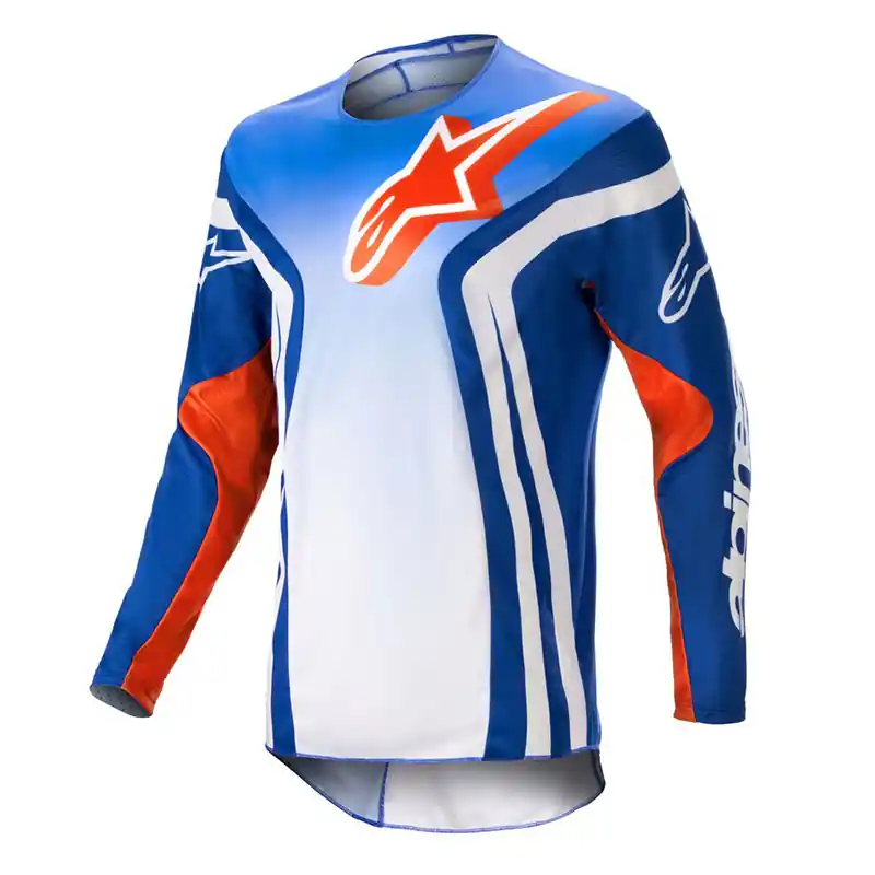 Maglia Alpinestars Racer Semi 2023 blu arancio-M Super Prezzo